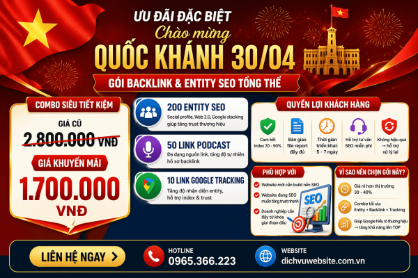 dịch vụ backlink entity